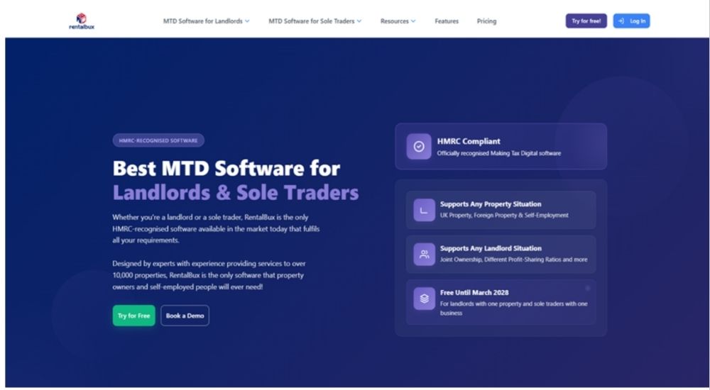 RentalBux: Built for MTD Compliance for Mixed use property